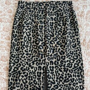 Stradivarius Black and Brown Patterned Skirt